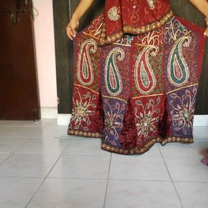 Wedding Saree Cum Lehenga