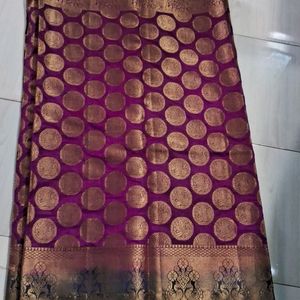 New  Silk Saree With Paded stitched Blouse
