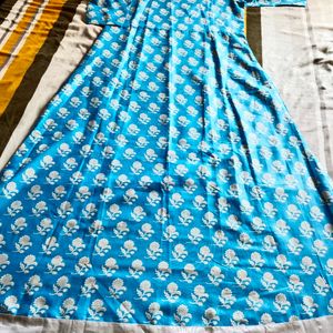 Daily Wear Sky-blue Kurti