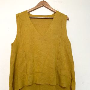 Mustard Sleeveless Top