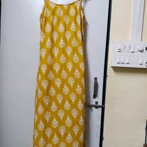 Yellow Sleeveless Kurti With Plazo Set💁🏻‍♀️✨