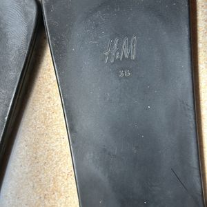 H&M Black Flats Size 38