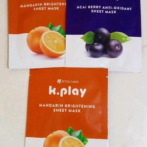 Sheetmask pack of 3