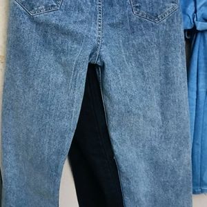 Denim Blue High-Waist Jeans