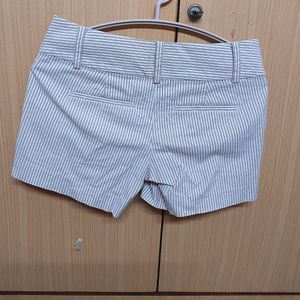 White Stripe Shorts