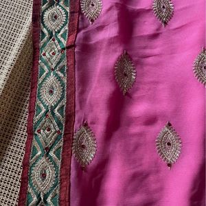 Heavy Saree With Stitched Blouse