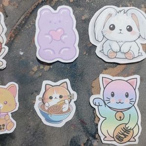 Cute Sticker Set Of 6