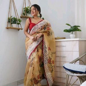 Pure Organza Saree For Women