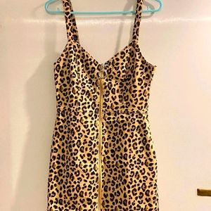 H&M Cheetah Print Bodycon Dress
