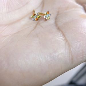 Pure Gold Multicolor  Earrings