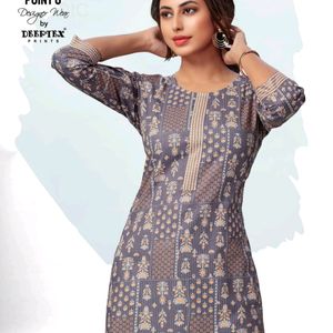 Branded Short Kurti With Pocket