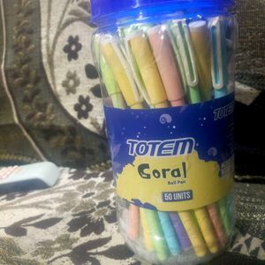 50units  Ball Pen Totem Coral