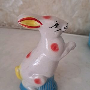 Cute Rabbit Ceramic Doll