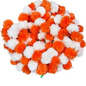 5 Artificial Marigold Genda Phool Garland Torans