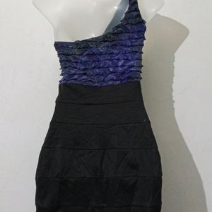 BLACK AND PURPLE BODYCON