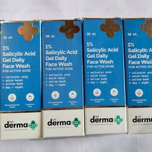 Combo Of 4 The Derma Co Salicylic Acid Face Wash