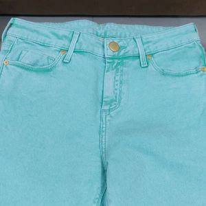 Sea Green(28")High Waist Jean