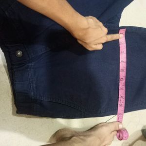 Blue Ilastic Waist Pent