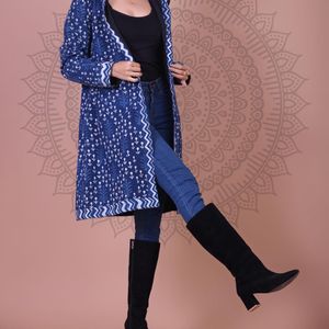 Block Printed Cotton 2- Layer Winter Jacket