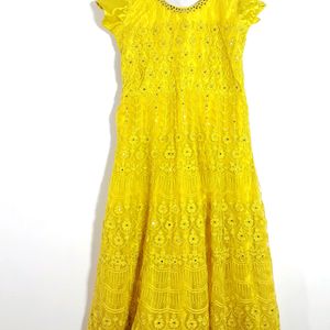 Yellow Ethnic Gown ( Women's)