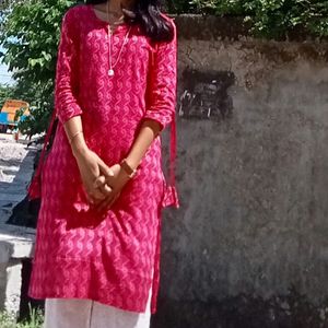 Women Pink Kurti