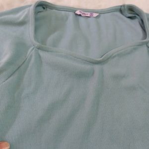 Sea Green Crop Top