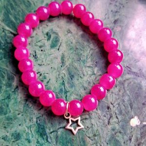 Star Purple Beads Bracelet