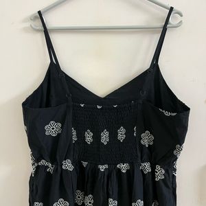 Black Embroidered Dress