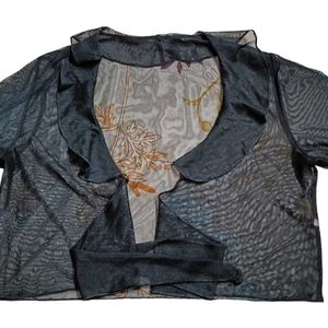 Net Black Shrug