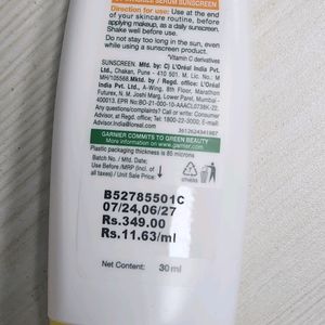 GARNIER SUNSCREEN 50+SPF