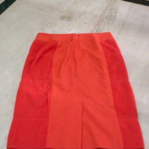 For Sale: Rust Orange Mini Skirt