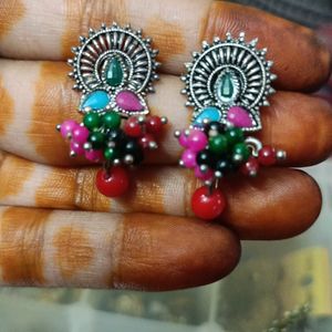 Combo Of 4 Set Oxidised Jhumka