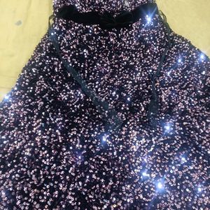 Girls Multicolour Sequins Frock Size 30