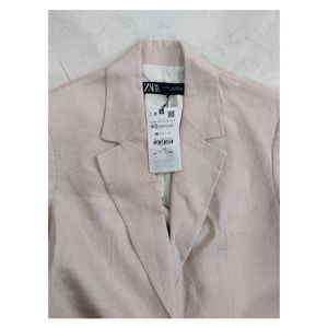 ZARA Women Oversized Pink Blazer