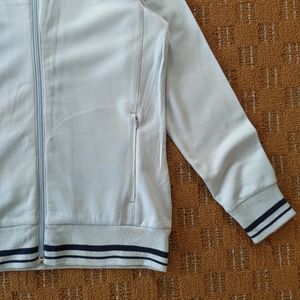 ADIDAS LIGHT BLUE ZIPPER UPPER JACKET