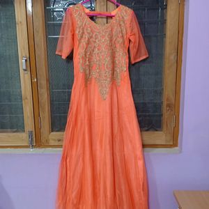 Orange Gown (Floor Length)