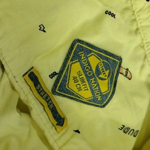 Yellow Designer Cotton Shirt