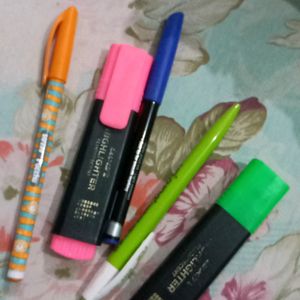 Pen And Highlighter