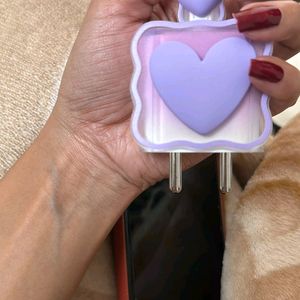 Cute Purple Charger Cover