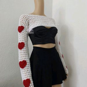 Crochet Herzen Bolero ♥️