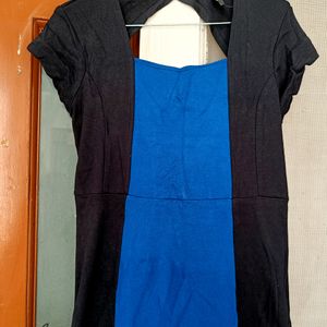 Blue And Black Dress