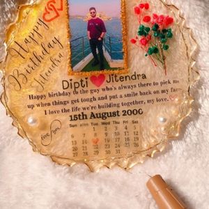 Anniversary / Birthday Photo Frame Resin Customise