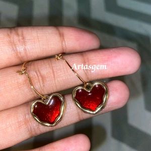 Heart Gem Earrings