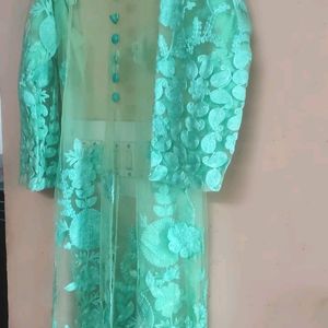 Beautiful Net Kurta Full Embroidery