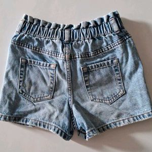 Combo Denim Shorts Girls