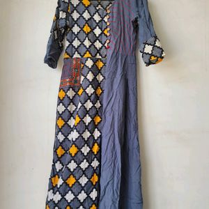 Rayon Full Length Gown