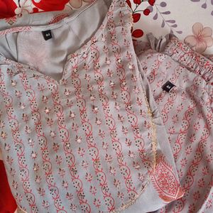 Fancy Cotton Kurti Pant Set