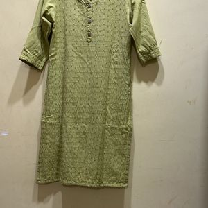 Pista Green Kurta & Pant Set Size S