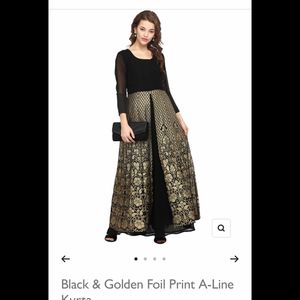 XL Black  Anarkali Kurti