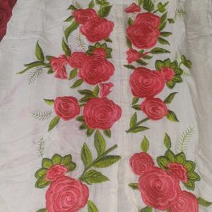 Kurta With Beautiful Floral Design 🌹